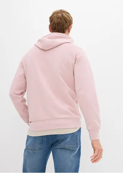 bonprix Bequemes Herren Sweatshirt mit sportiver Kapuze - lila Kostenloser Versand