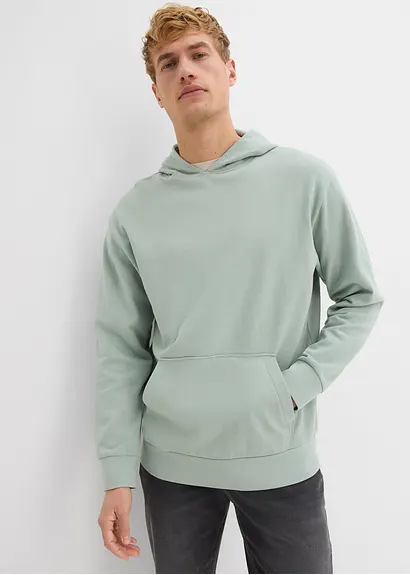 bonprix modernes Basic-Kapuzensweatshirt im angesagten Loose Fit innen weich angeraut Limitierter Zeitrabatt