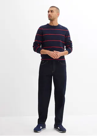 bonprix Modische verkürzte Jeans im Barrel Fit - blau Länge (Inch) 34 Fabrikpreis