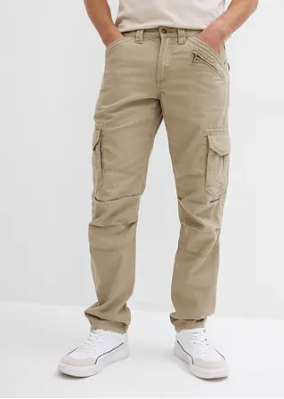 bonprix Angesagte Cargohose mit Reißverschlussdetail und auffallenden Knieabnähern Rabatt