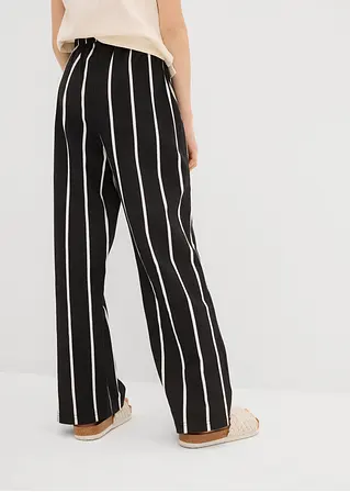 bonprix Mädchen Jersey-Hose aus reiner Bio-Baumwolle - schwarz Muttertagsangebot