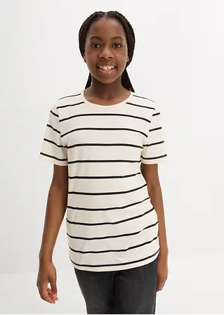 bonprix Mädchen Basic-Shirt im praktischen 2er-Pack - Kinder Lagerräumung