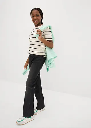 bonprix Mädchen Basic-Shirt im praktischen 2er-Pack - Kinder Lagerräumung