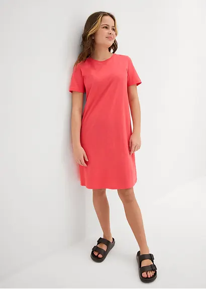 bonprix Schlichtes Jerseykleid für Mädchen aus reiner Bio-Baumwolle Top Angebot