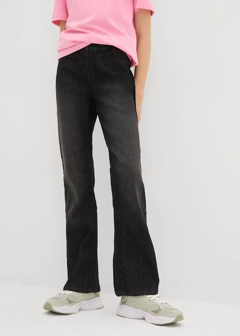 bonprix Mädchen Jeggings mit leicht ausgestelltem Bein und aufgesetzten Geäßtaschen Online Outlet