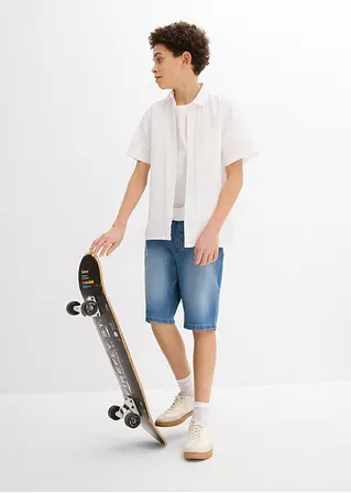 bonprix Weitenverstellbare Jungen Bermuda im 5-Pocket Style Tägliche Deals