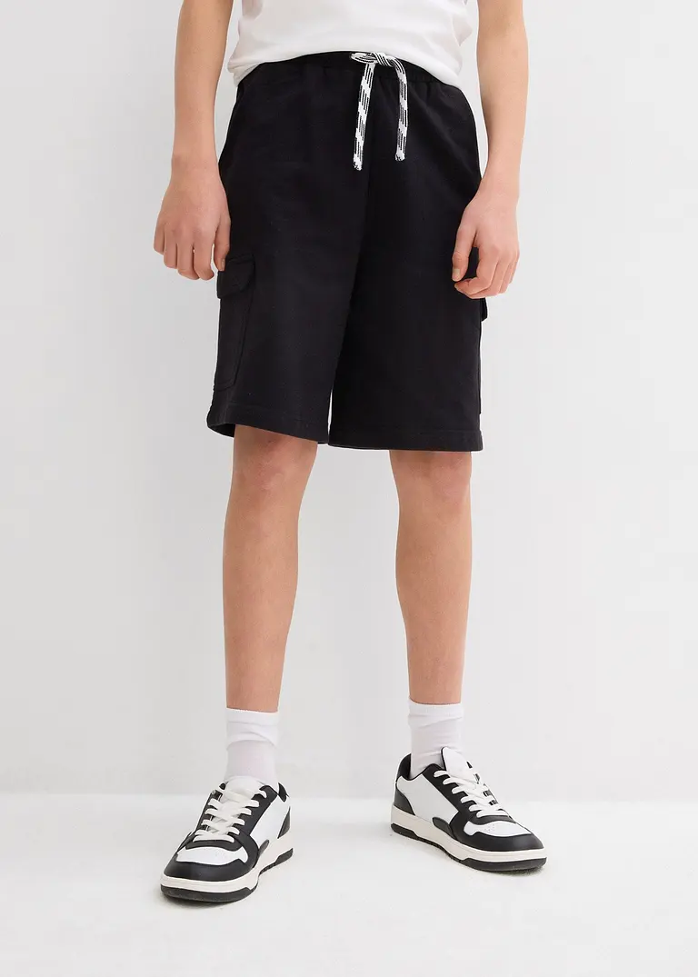 bonprix Schöne Jungen Sweat-Bermuda im Cargo-Style mit 4 Taschen - Kinder VIP-Rabatte