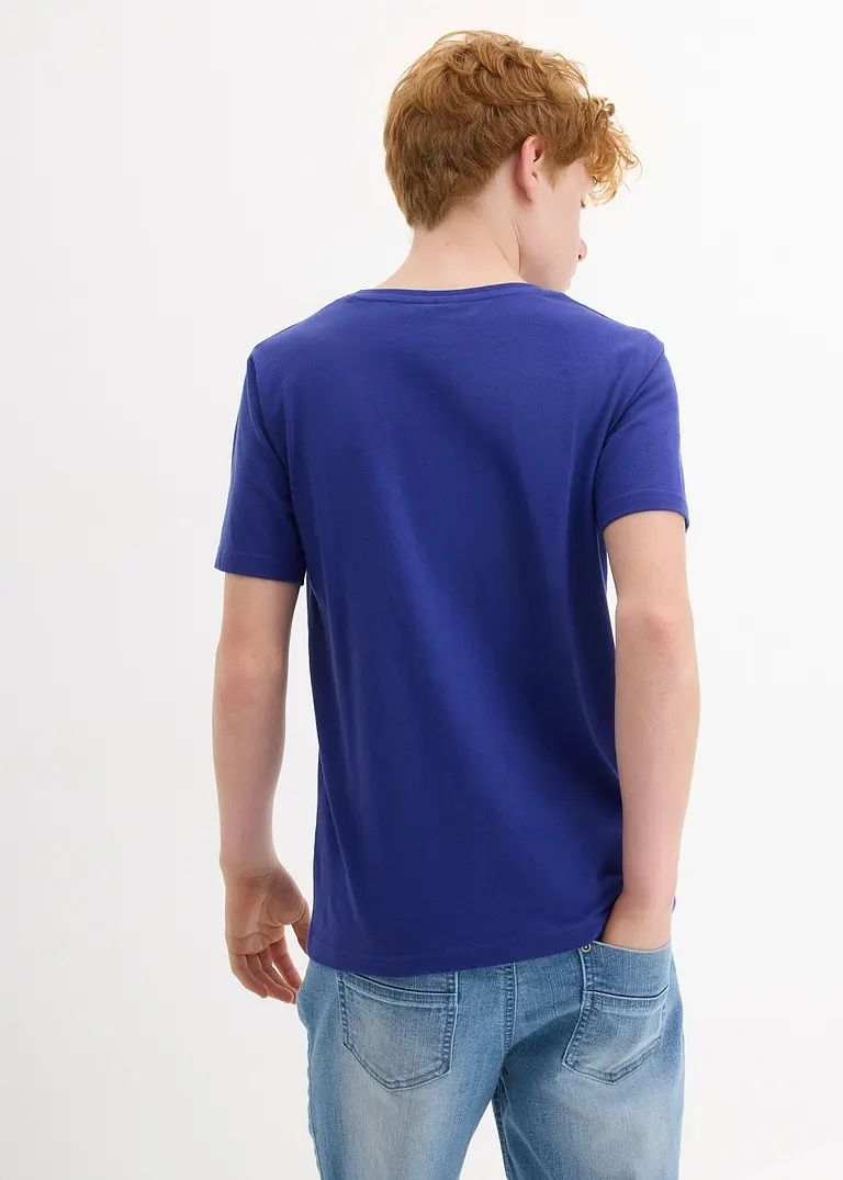bonprix Cooles Jungen T-Shirt mit Rundhalsausschnitt und einem großen Druck vorne Super Sparpreis