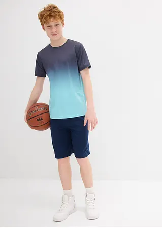 bonprix Cooles Jungen Sport-Shirt mit Rundhalsausschnitt - blau Wochenangebot