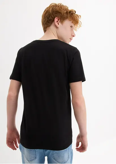 bonprix Cooles Jungen T-Shirt mit großem Druck und Rundhalsausschnitt Kostenlose Rückgabe