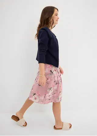 bonprix Sommerliches Kleid für Mädchen aus Mesh - rosa - Kinder Begrenzte Freigabe