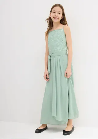 bonprix Elegantes Maxikleid für Mädchen für festliche Anlässe - grün Letzte 2 Tage