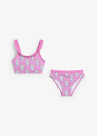 bonprix Süßer Bikini mit verspielten Rüschen im 2-tgl. Set Bis zu 55% Rabatt