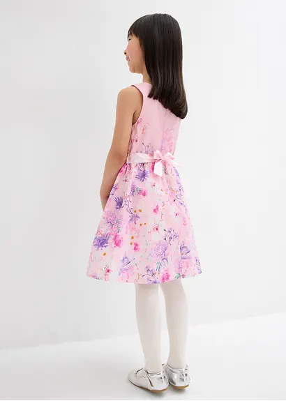 bonprix Sommerliches Mädchen Kleid mit Blumendruck - rosa Black Friday Preise