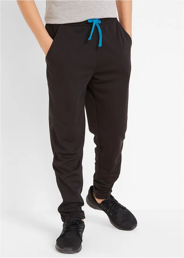 bonprix Jungen Sporthose mit Bindekordel - schwarz - Kinder Hotsell