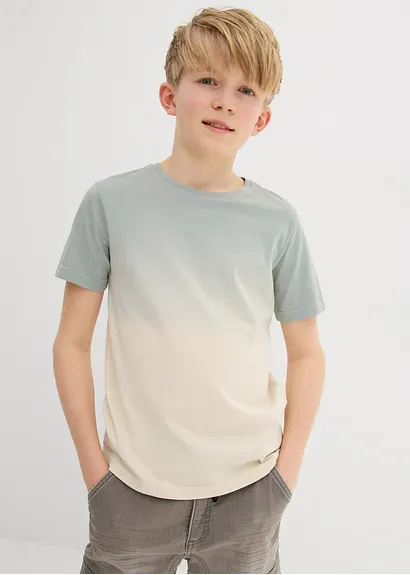 bonprix Angesagtes Jungen T-Shirt mit Farbverlauf und Rundhalsausschnitt Günstiger Verkauf