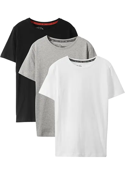 bonprix Jungen Basic T-Shirt mit Rundhalsausschnitt - Kinder Meist gekauft