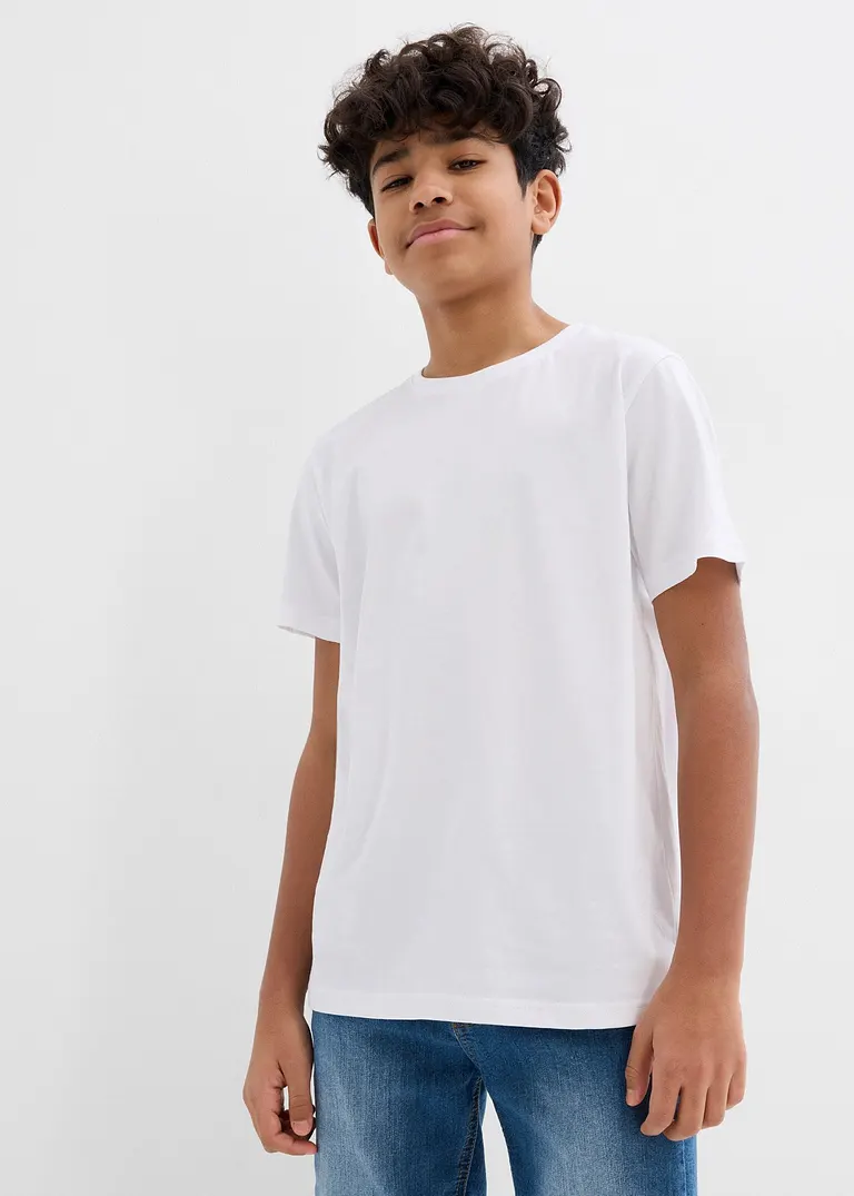 bonprix Schöne Basic Packung für Jungen mit Rundhalsausschnitt Fabrik Onlineshop