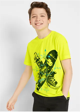 bonprix Originell bedrucktes T-Shirt - gelb - Kinder Fabrikpreis