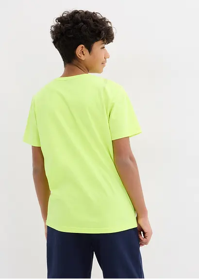 bonprix T-Shirt mit abstraktem Print - gelb - Kinder Cyber Monday