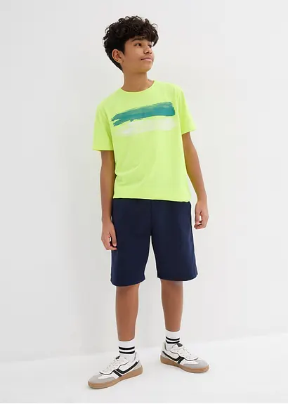 bonprix T-Shirt mit abstraktem Print - gelb - Kinder Cyber Monday