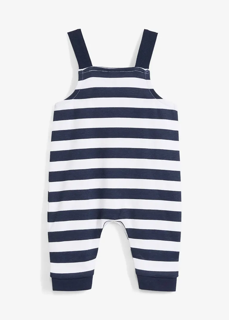 bonprix Baby Maritimer Jersey-Overall aus reiner Bio-Baumwolle mit verstellbaren Trägern Große Rabatte