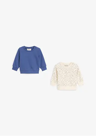 bonprix Süße Sweatshirt-Packung mit Druckknöpfen an der Schulter - Kinder Tägliche Deals