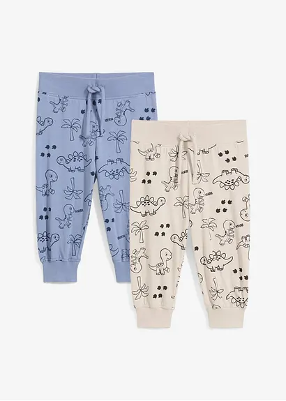 bonprix Coole Hose mit Dino-Print - mattblau+steingrau bedruckt JETZT KAUFEN