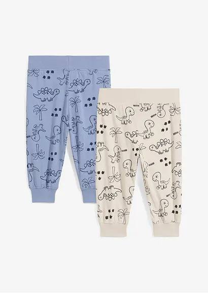 bonprix Coole Hose mit Dino-Print - mattblau+steingrau bedruckt JETZT KAUFEN