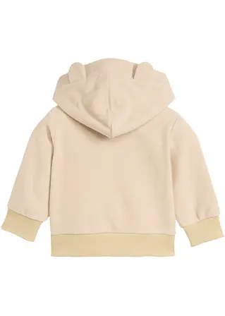 bonprix Schönes Fleeceshirt mit Kapuze in Teddyoptik - beige Bis zu 50% Rabatt