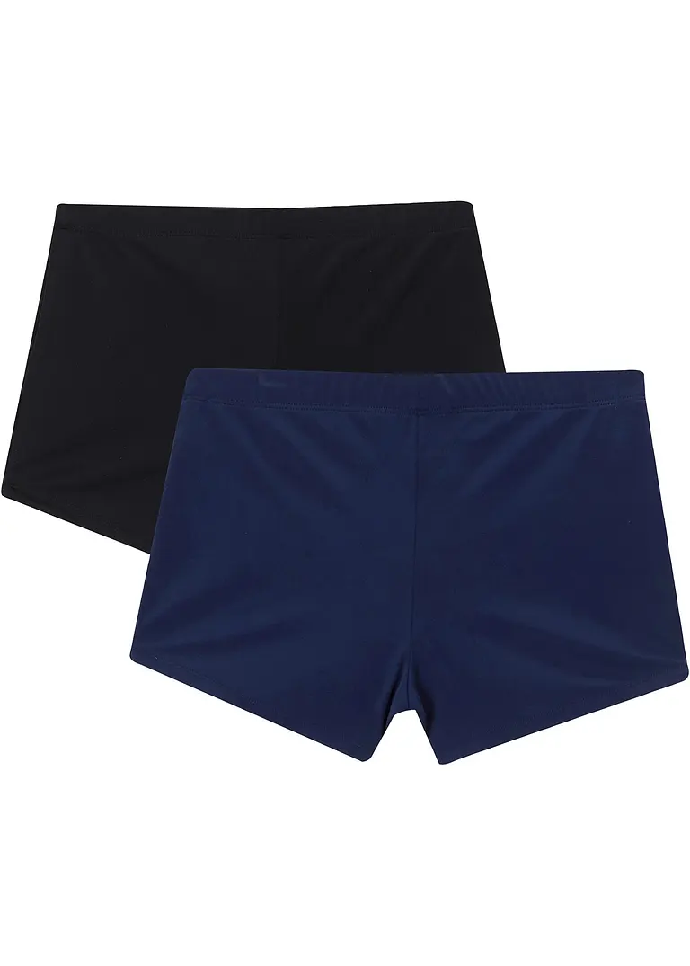 bonprix Tolle Badehose mit Print im 2er Pack - dunkelblau/schwarz Rabatte dieses Monats