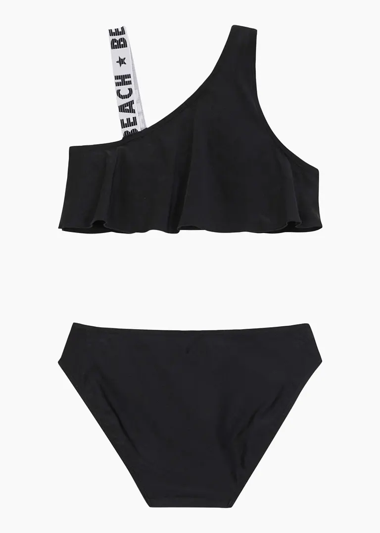 bonprix Toller Bikini mit besonderen Trägern - schwarz - Kinder 2025