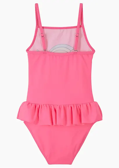 bonprix Süßer Badeanzug mit Einhorn-Print - pink - Kinder Auslauf