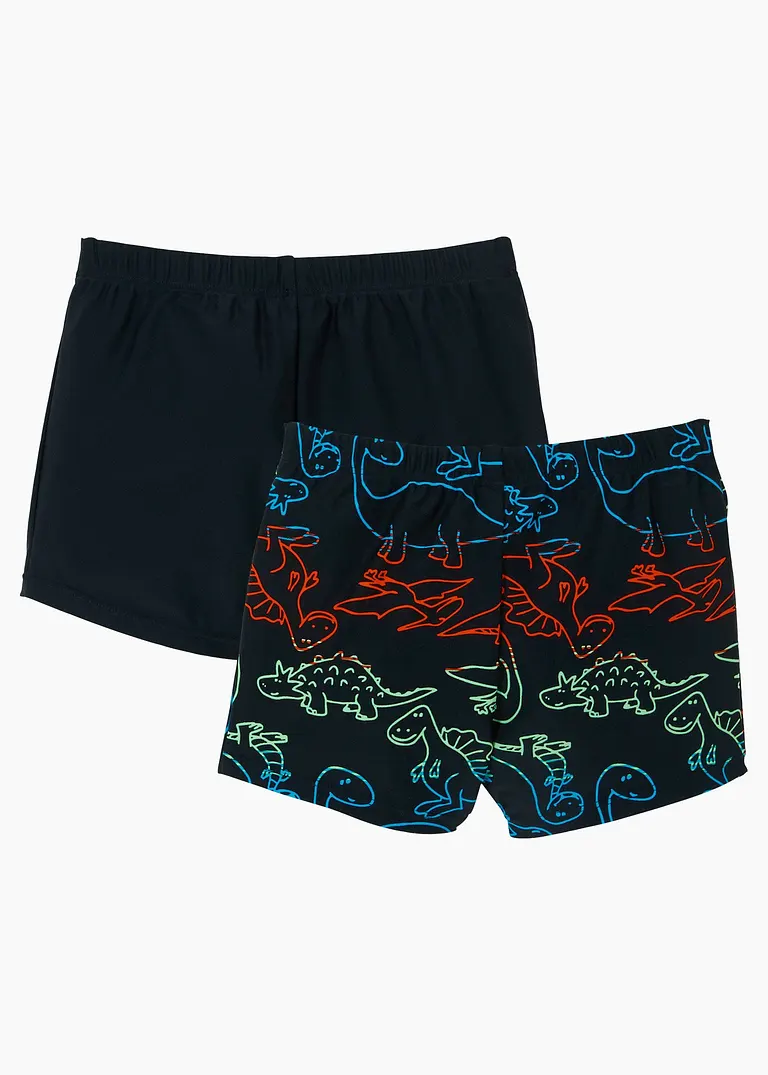 bonprix Coole Badeshorts mit Print - schwarz - Kinder Verkauf