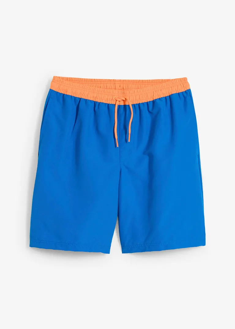 bonprix Lässige Jungen Badeshorts - blau - Kinder im Angebot