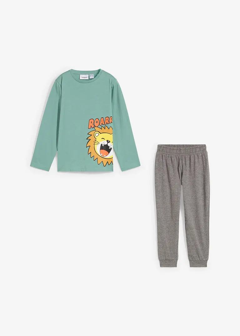 bonprix Cooler Jungen Pyjama mit Bio-Baumwolle im 2-tgl. Set Begrenztes Angebot