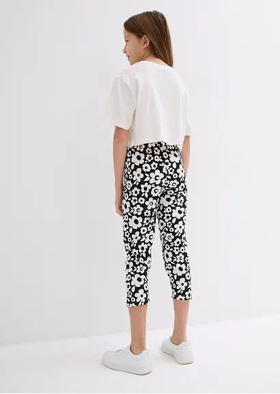 bonprix Schöne Capri Pyjama in 4-tgl. Set mit Blumen - Kinder Online Shopping