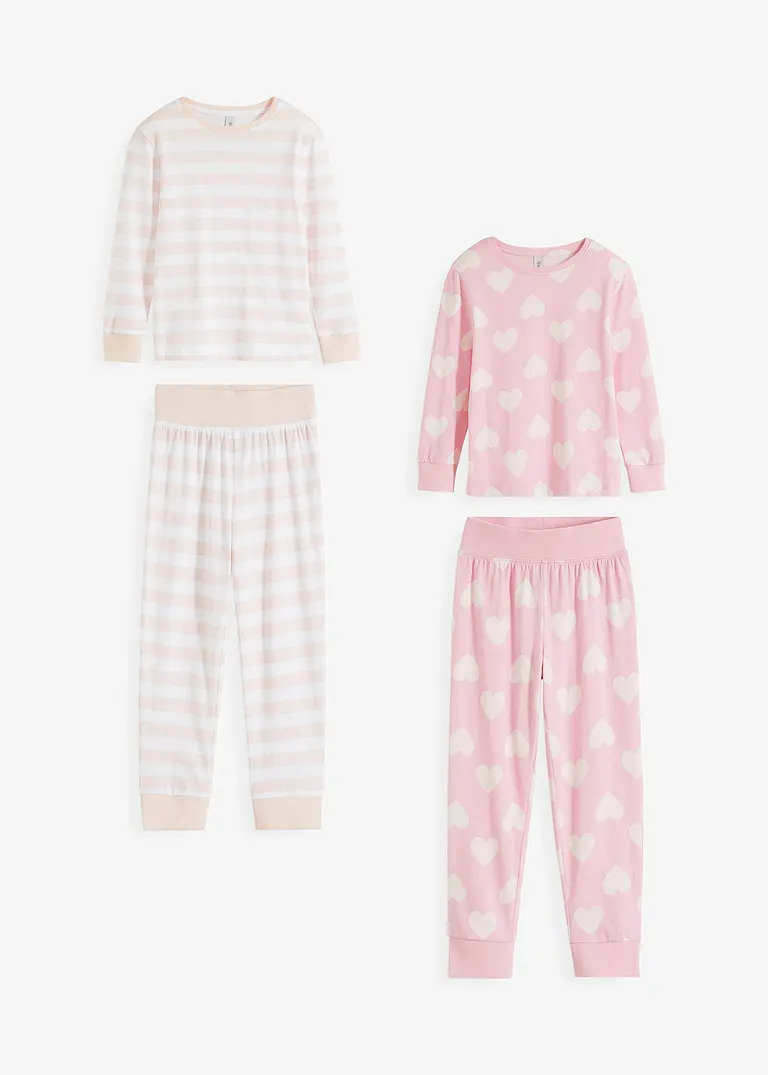 bonprix Mix-and-Match: Mädchen Pyjama im 4-tlg. Set - Kinder Jubiläumsangebot