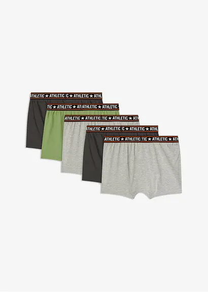 bonprix Klassische Jungen Boxershorts im 5er Pack - Kinder Lagerräumung