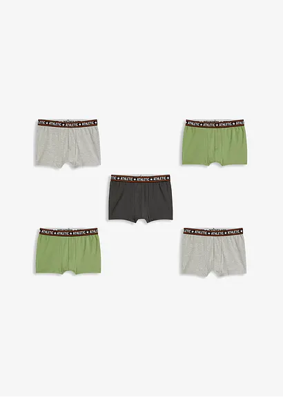 bonprix Klassische Jungen Boxershorts im 5er Pack - Kinder Lagerräumung