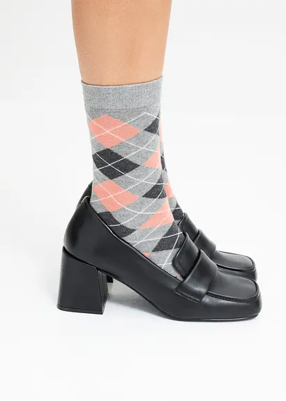 bonprix Hübsche Socken im Multipack - lachs/grau gemustert Neuheiten
