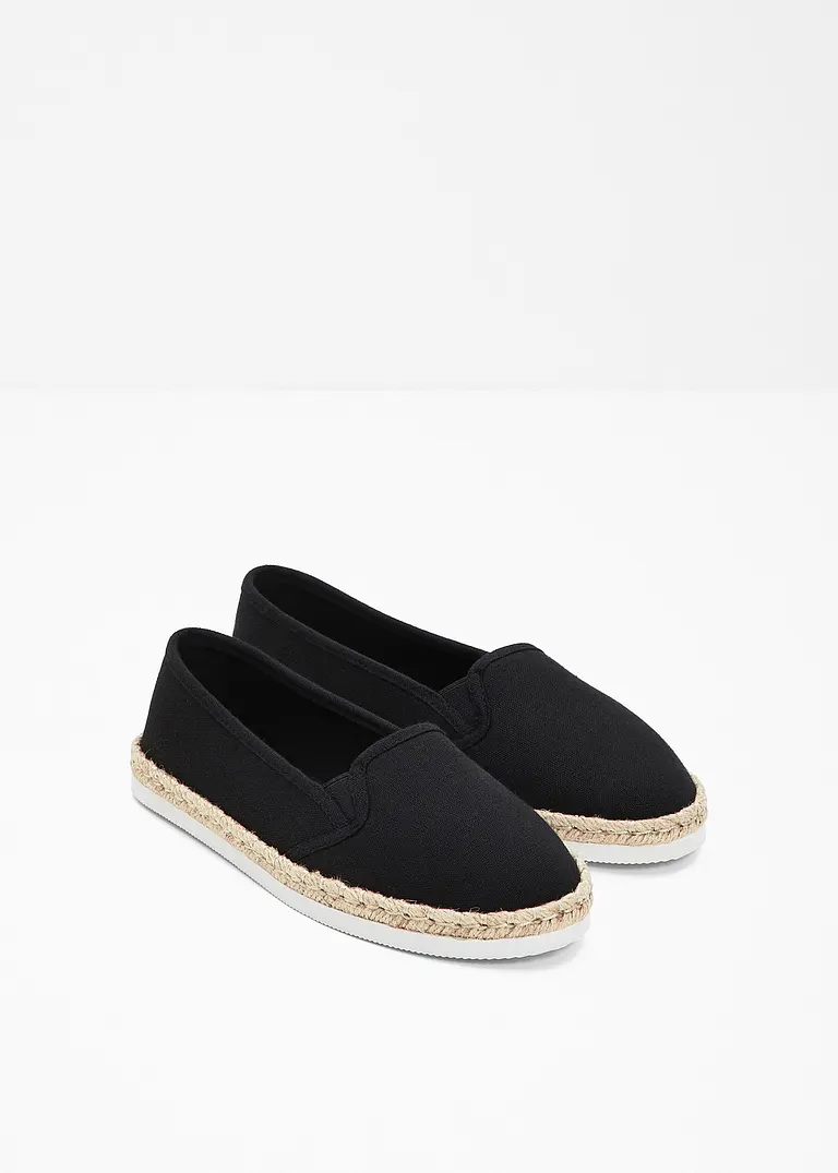 bonprix Sommerliche Espadrille mit leichter Laufsohle - schwarz Riesige Ersparnisse