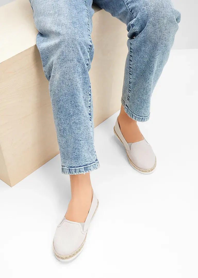 bonprix Sommerliche Espadrille mit leichter Laufsohle - grau VIP-Rabatte