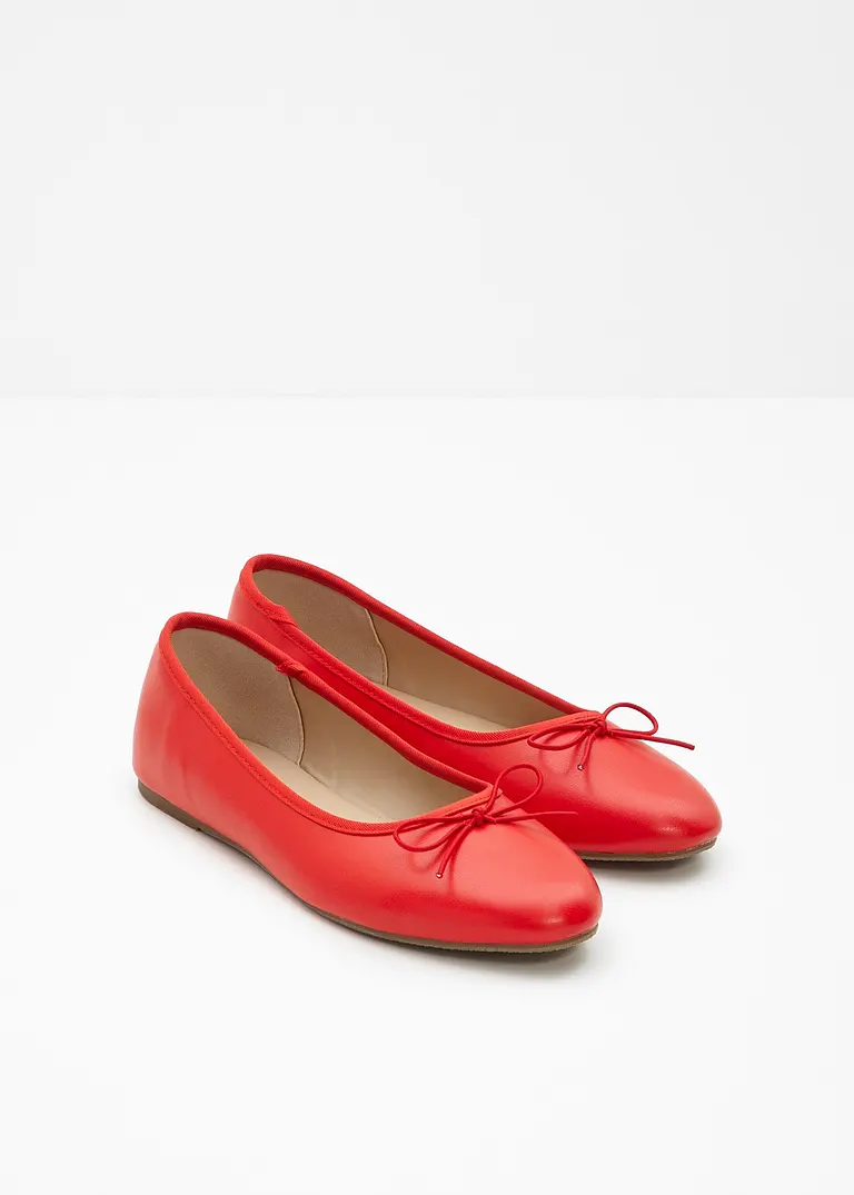 bonprix Niedliche Ballerina mit Schleife - rot - Damen Letzte 3 Tage