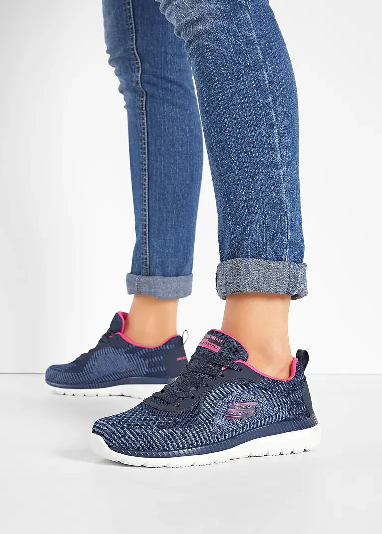 bonprix Moderner Komfort Sneaker von Skechers mit Memory Foam - blau Letzter Tag