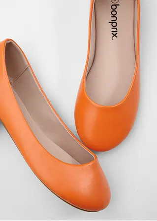 bonprix Zeitloser Ballerina in schönem Design - orange - Damen Bis zu 65% Rabatt