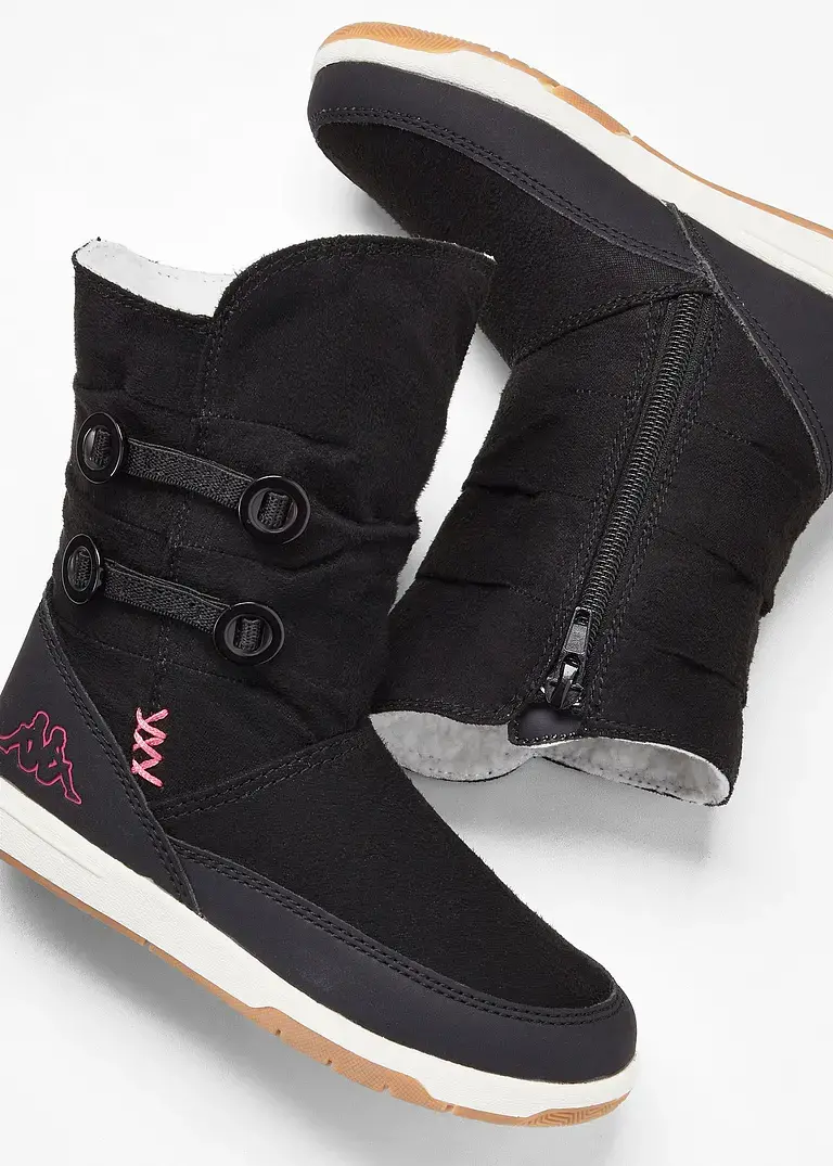 bonprix Niedlicher Winter Boot von Kappa mit schönen Details - schwarz Discount Store für neue Produkte