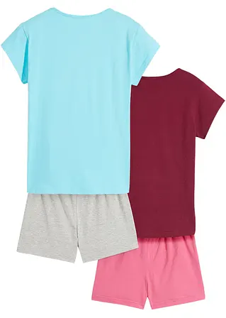 bonprix Tolles Mädchen Shorty Set (4er Pack) mit schönem Druck 50% Rabatt mit kostenlosem Versand