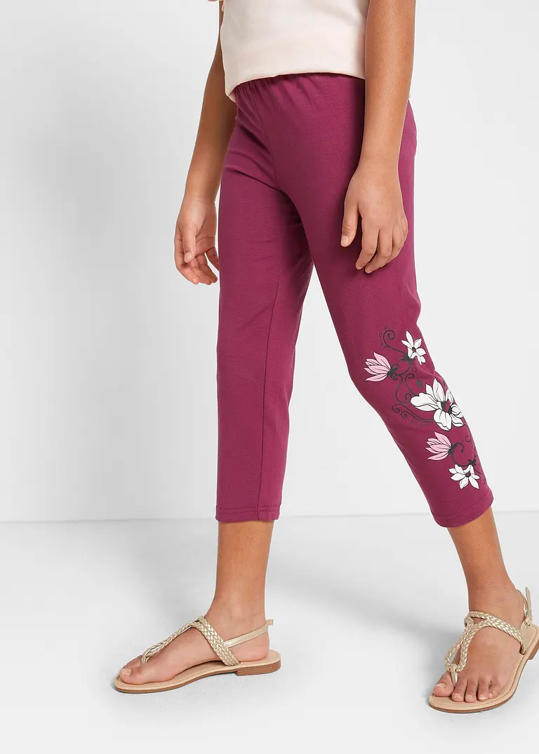 bonprix Schöne Mädchen Leggings mit dekorativem Druck - Kinder zollfrei