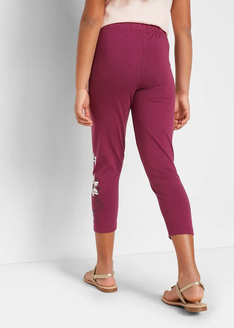 bonprix Schöne Mädchen Leggings mit dekorativem Druck - Kinder zollfrei
